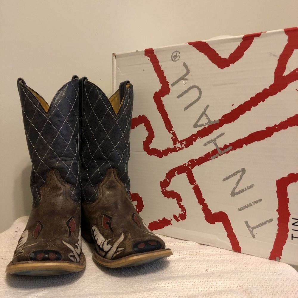 TIN HAUL ‘NOT BOARING’ Square Toe Boots - 10.5D